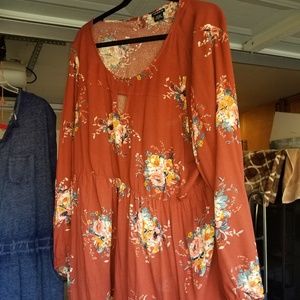 Torrid floral baby doll 2x